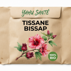 Tisane Bissap Bio sur sachet kraft YAHU SANTÉ